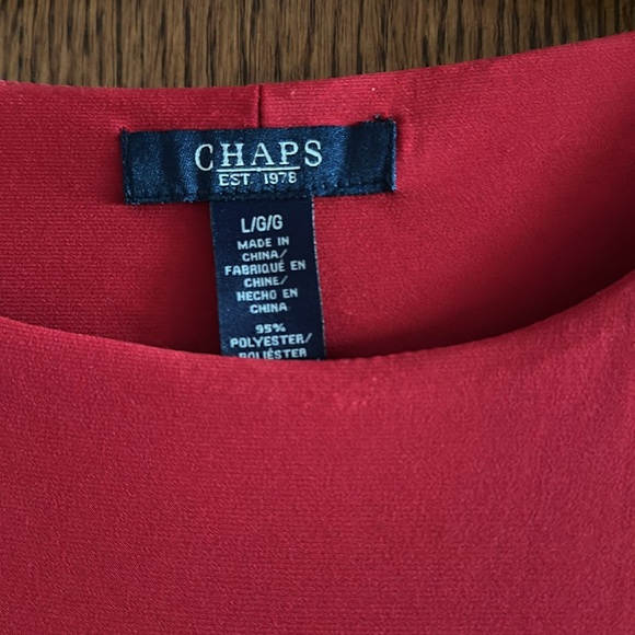 Red Chaps Dress size large - Picture 2 of 6